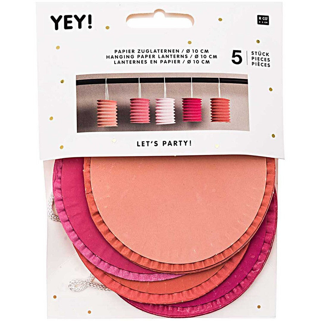 lampions papier - candy - 5st | 99001.71.06 | 0