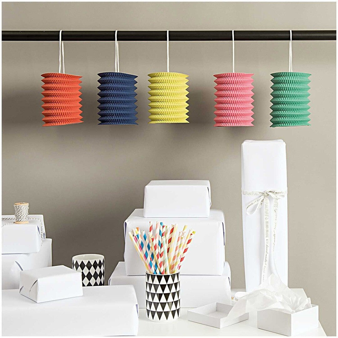 lampions papier gekleurd - 5st | 99001.71.09 | 1