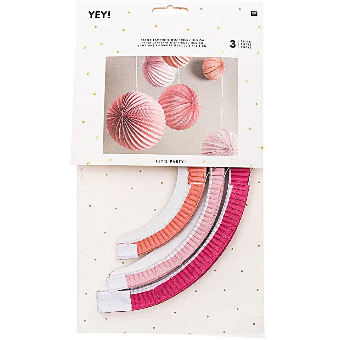 lampions papier - summer - 3st | 99001.71.88 | 0