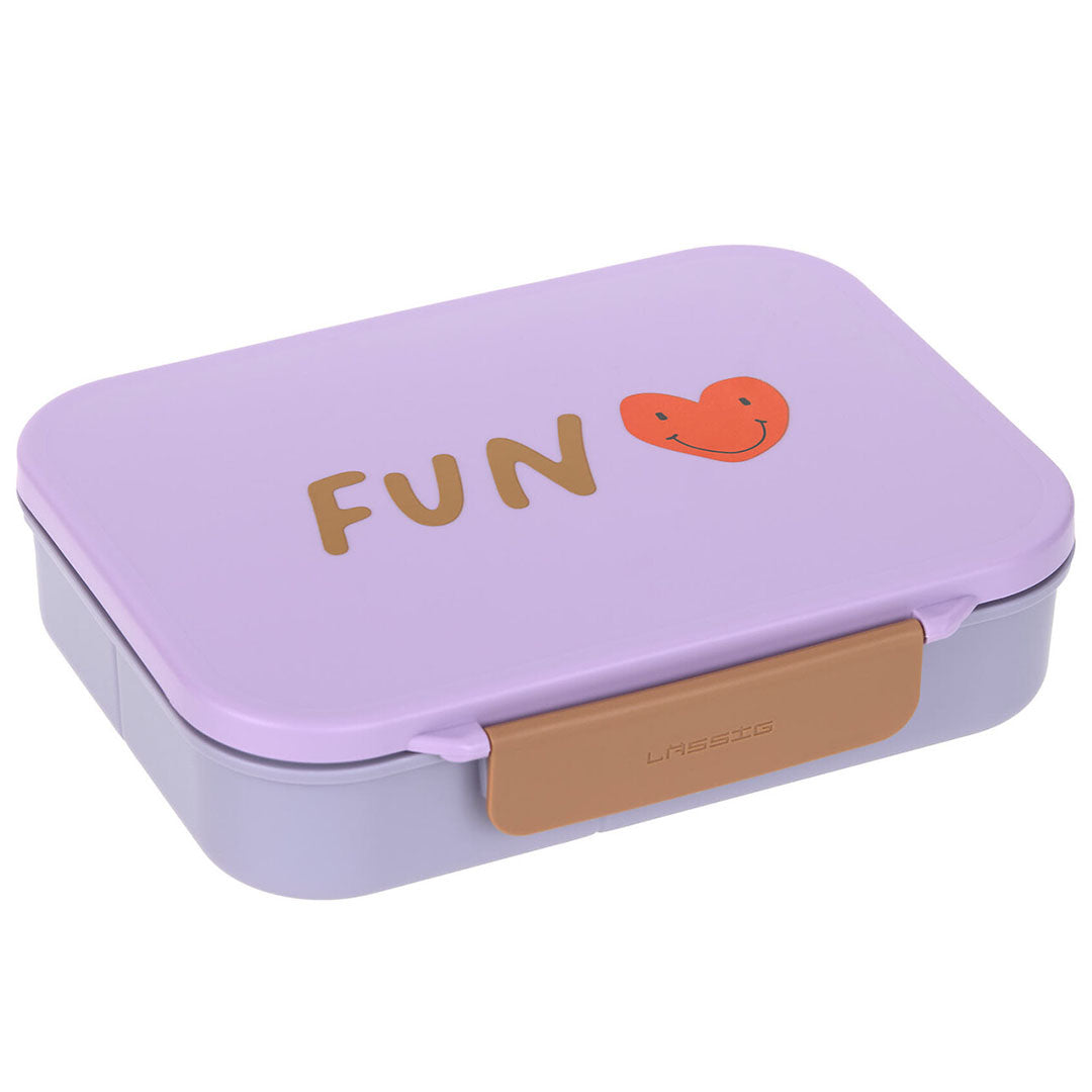 lässig bento-broodtrommel little gang - heart lilac | LAS12100157012 | 1