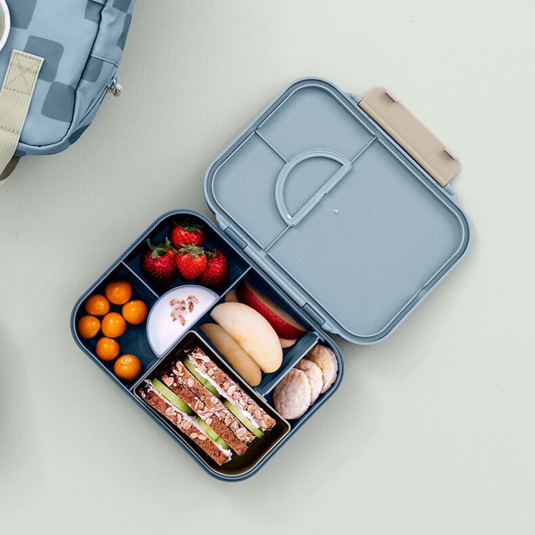lässig bento-broodtrommel pattern party - blue-green | LAS12100154015 | 2