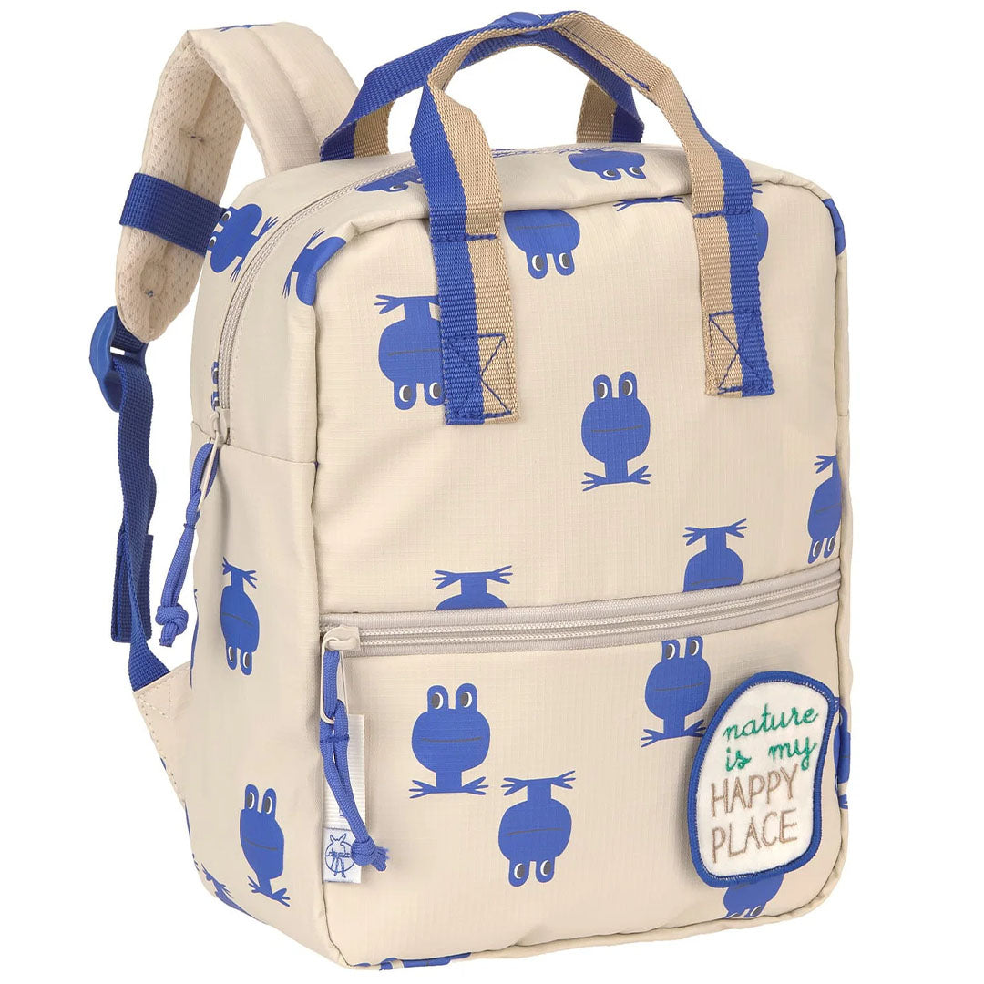 lässig kleuterrugzak vierkant happy trail - frog - 27 cm | LAS12030641019 | 