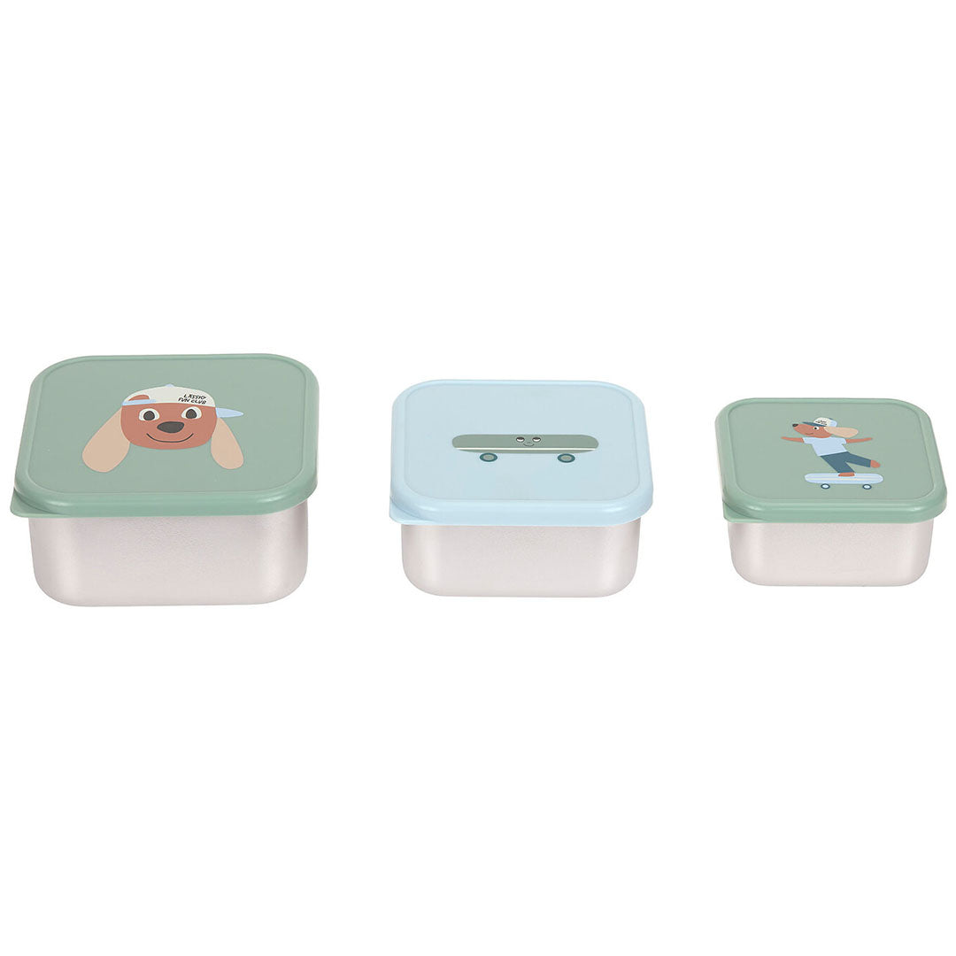 lässig rvs snackdoosjes tiny team - dog - 3st | LAS13100745025 | 5