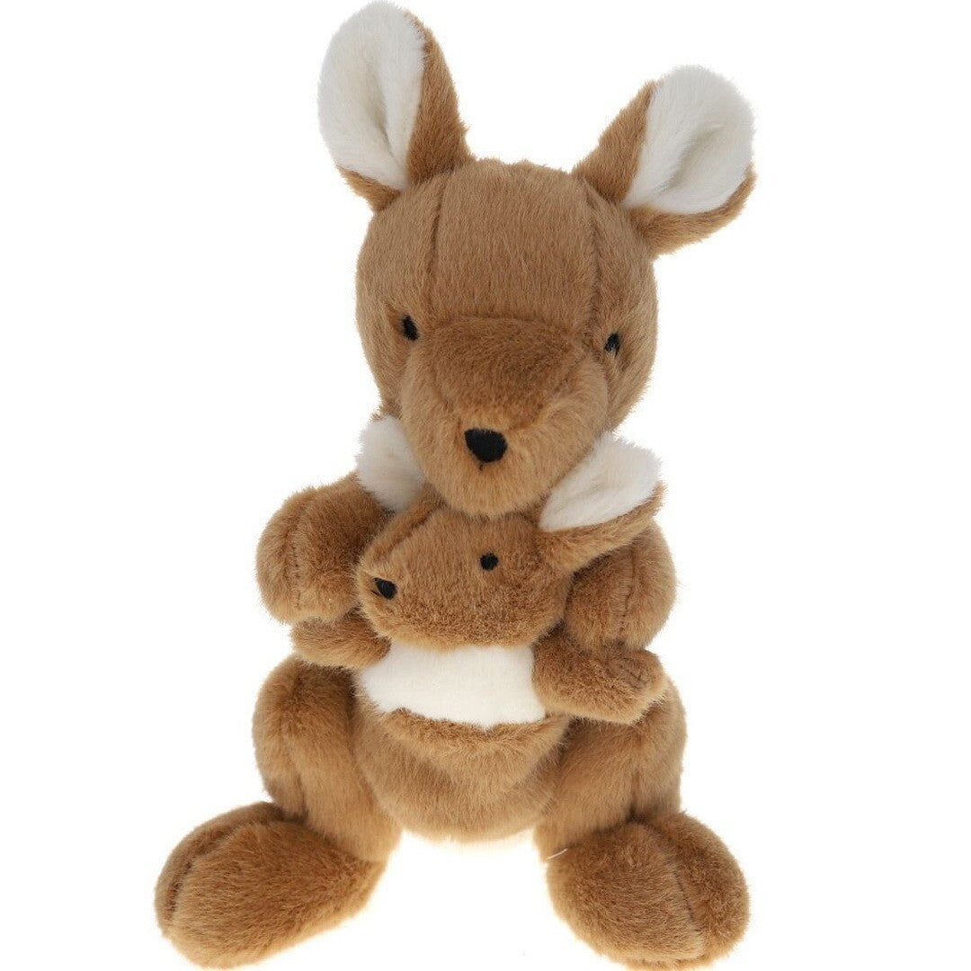 le petit souk knuffelkangoeroe met baby - 24 cm | 35320 | 0