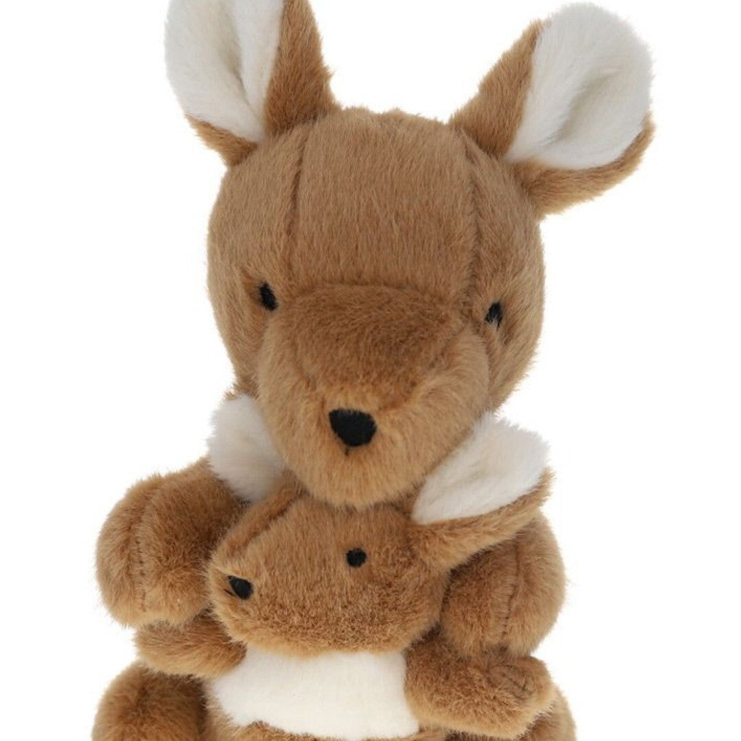 le petit souk knuffelkangoeroe met baby - 24 cm | 35320 | 3