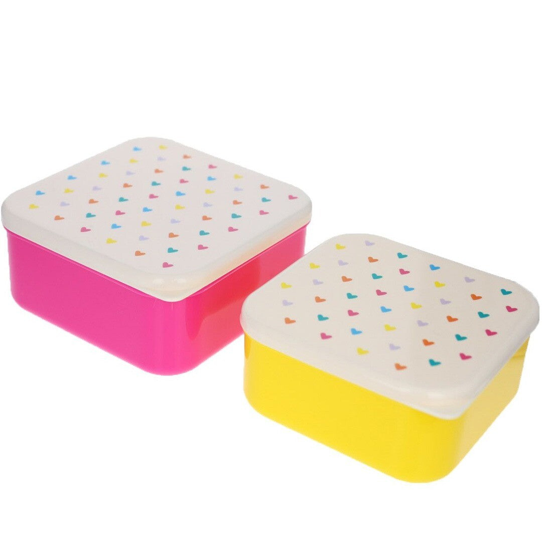 le petit souk lunchbox set hartjes - 2st | 33794 | 0