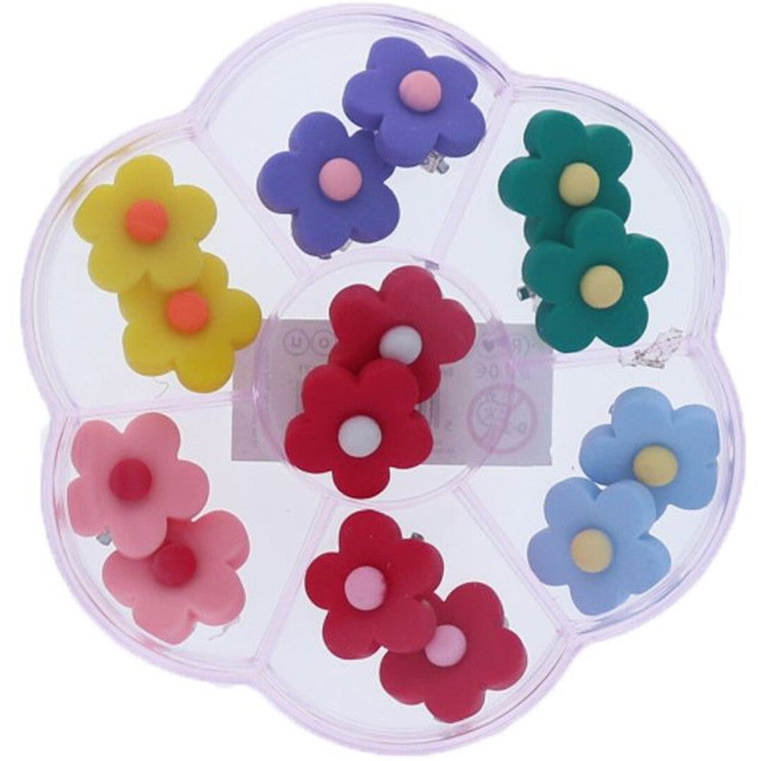 le petit souk oorbellen bloemen - 7 paar | 33521 | 3