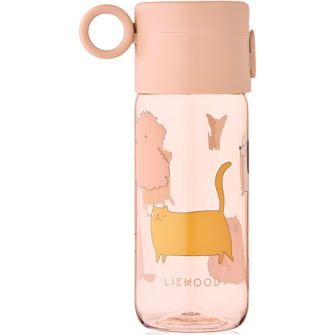 liewood-drinkfles-clemence-cats-and-dogs-sandy-350-ml_2