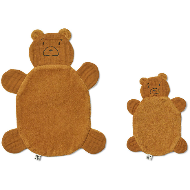 liewood knuffeldoek janai - mr. bear - golden caramel - 2st | LW18147-1413 | 0