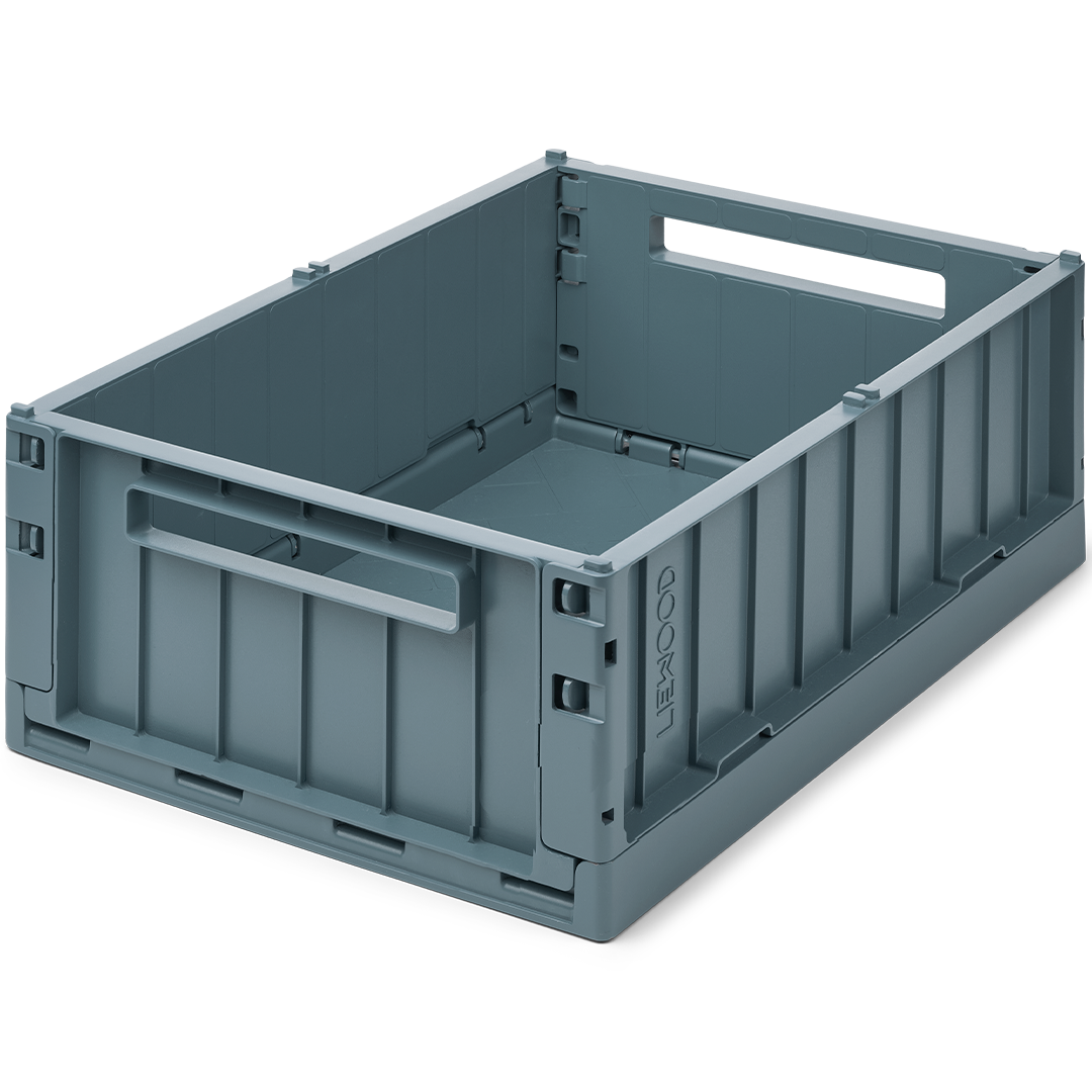 liewood opbergkrat weston - whale blue - 20 liter | LW14547-7130 | 0