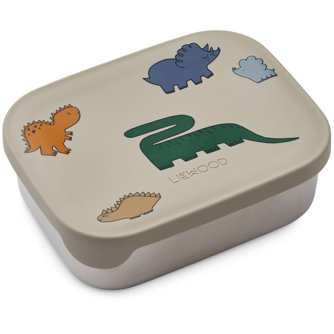 liewood rvs broodtrommel arthur - dinosaurs mist | LW14982-2168 | 0