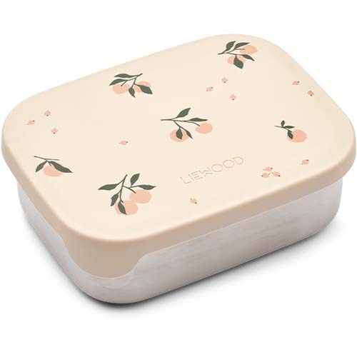 liewood rvs broodtrommel arthur - peach - sea shell mix | LW14982-2210 | 0