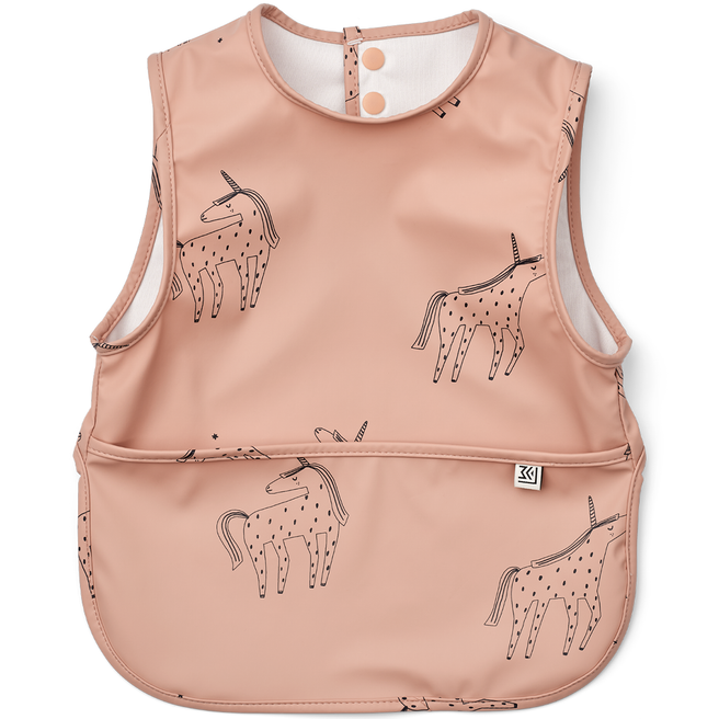 liewood schortslab bria bib - unicorn pale tuscany | LW19257-2190 | 0