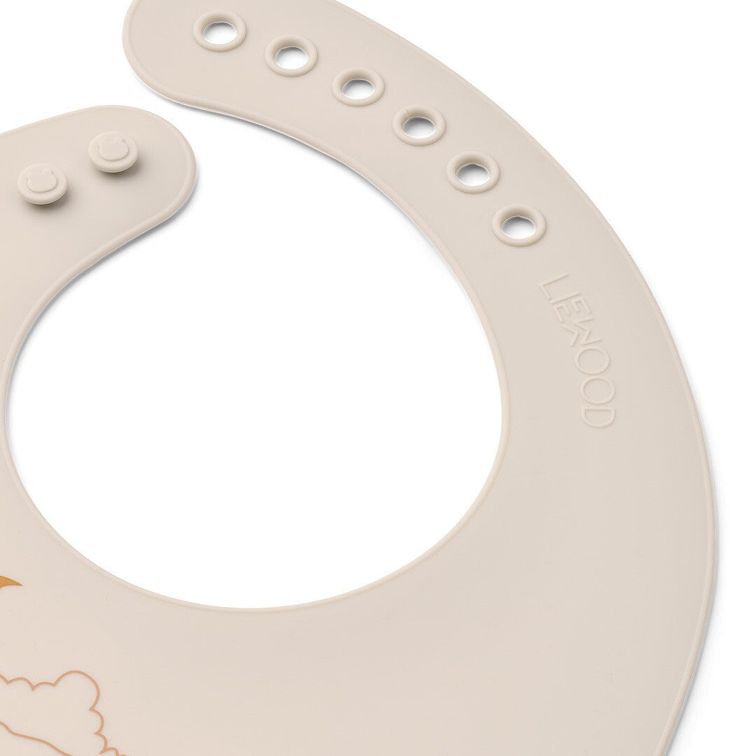 liewood siliconen slabbetjes tilda - dream ecru - 2st | LW15128-2336 | 1