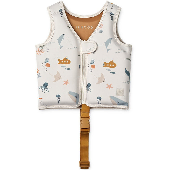 liewood zwemvest dove - sea creature sandy - 11-15 kg    | LW19588-1032-12 | 0