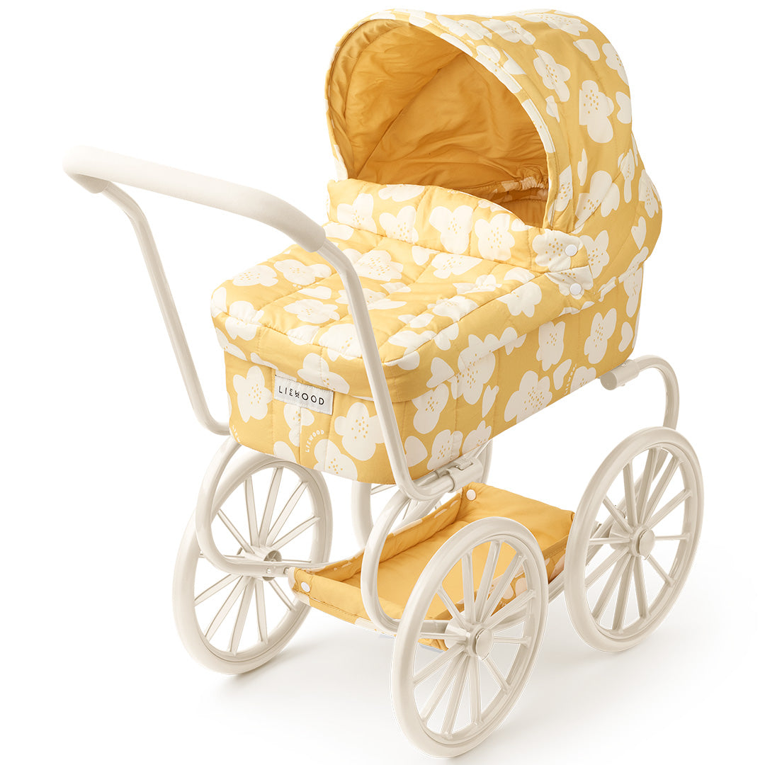 liewood poppenwagen adaline - flower - lemon yellow | LW19758 | 1