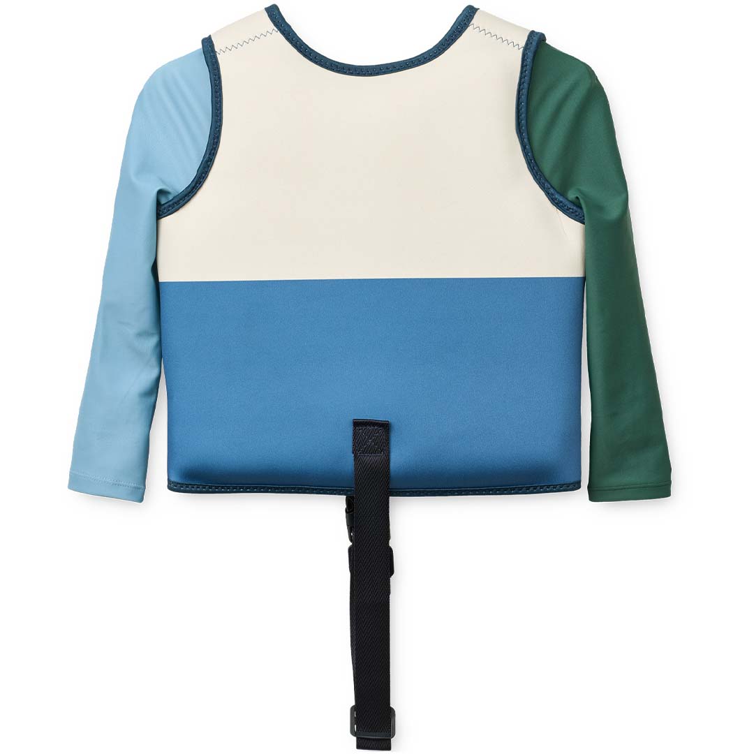 liewood zwemvest dove met mouwen - riverside multi mix - 15-19 kg | LW20502 | 2