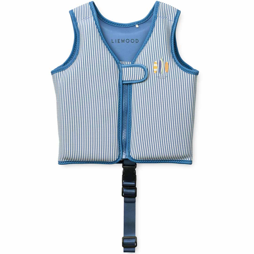 liewood zwemvest dove seersucker - riverside - creme de la creme - 11-15 kg | LW20739 | 1