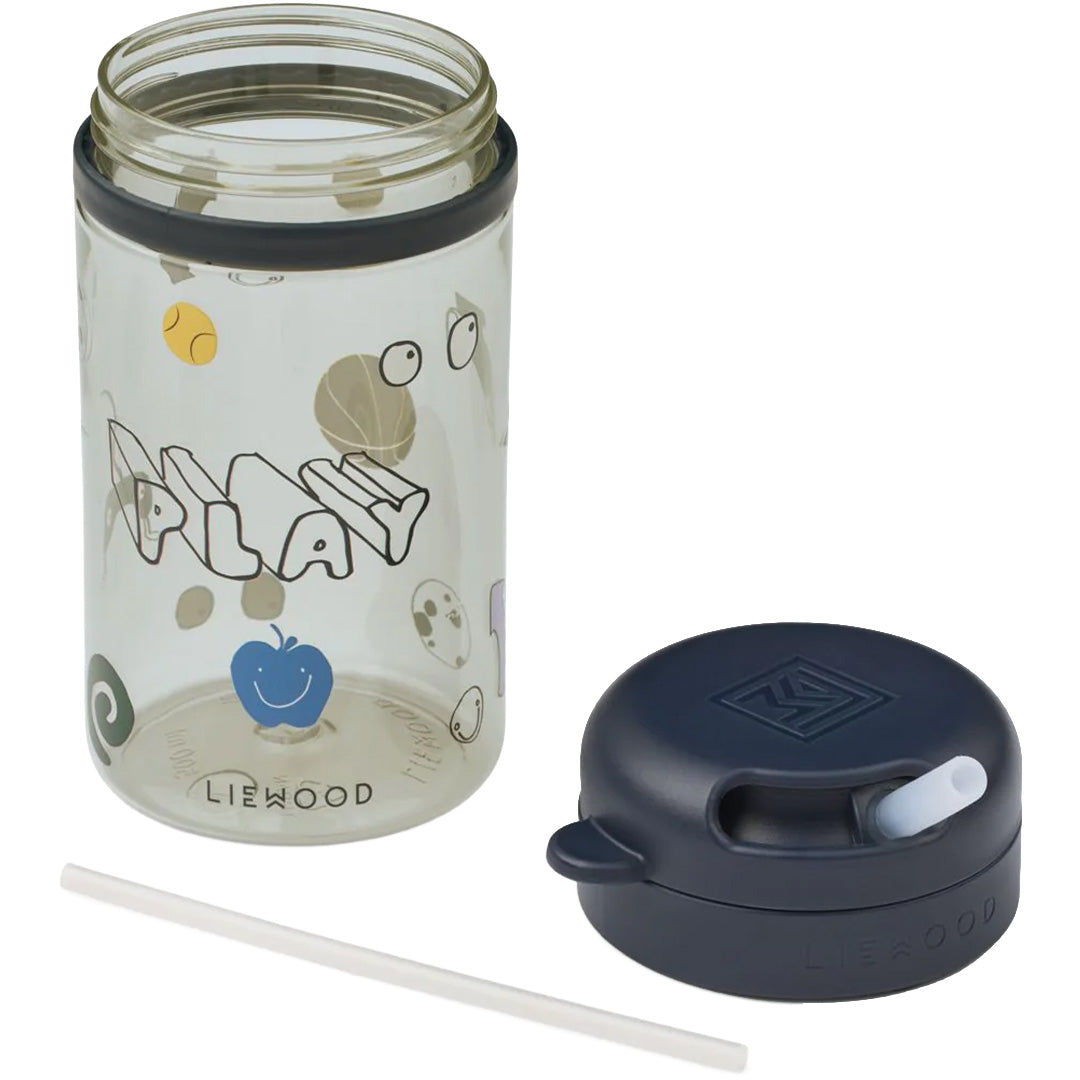 liewood drinkbeker met rietje pavia - play - dusty peppermint - 500 ml | LW20946-2789 | 3