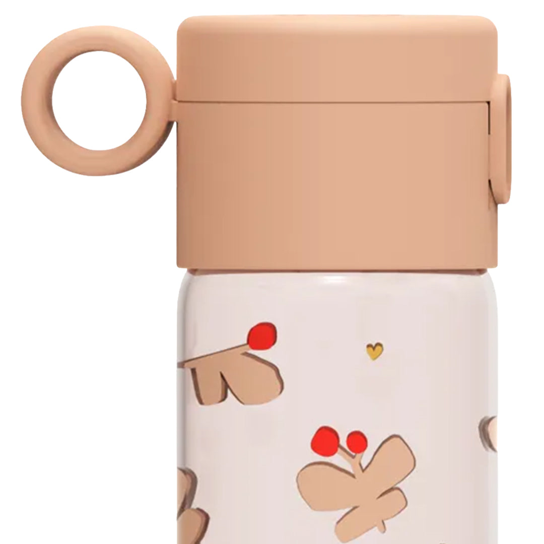 liewood drinkfles clemence - butterfly - apple blossom - 350 ml | LW20622-2606 | close-up
