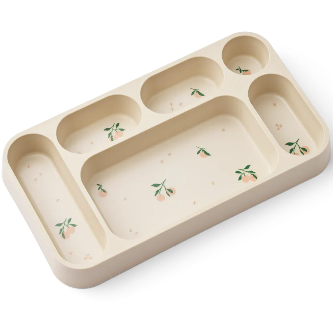 liewood kinderbord met vakken mosu peach sea shell | LW20337-1232 | 0