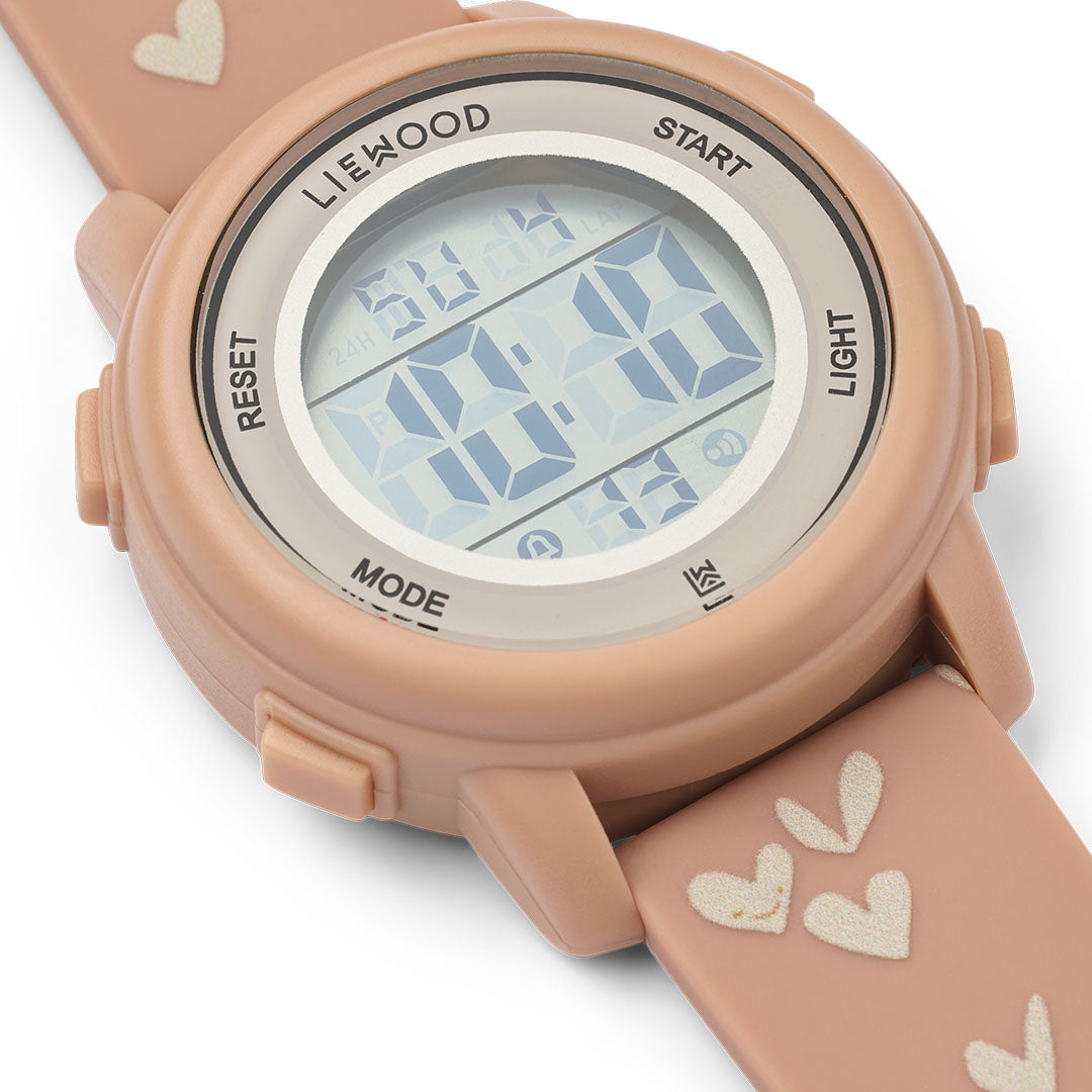liewood kinderhorloge sussi - sweethearts - pale tuscany close-up | LW19819-2620 | 3