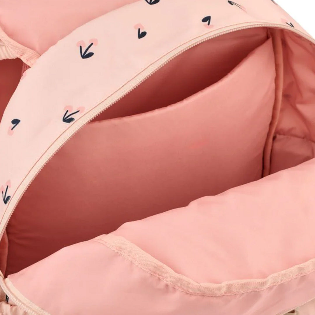 liewood kinderrugtas johnny - cherry heart - rosey - 36 cm | LW20089-2785 | 4