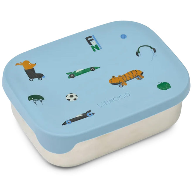 liewood rvs broodtrommel arthur - fun - beach blue | LW14982-2621 | 1