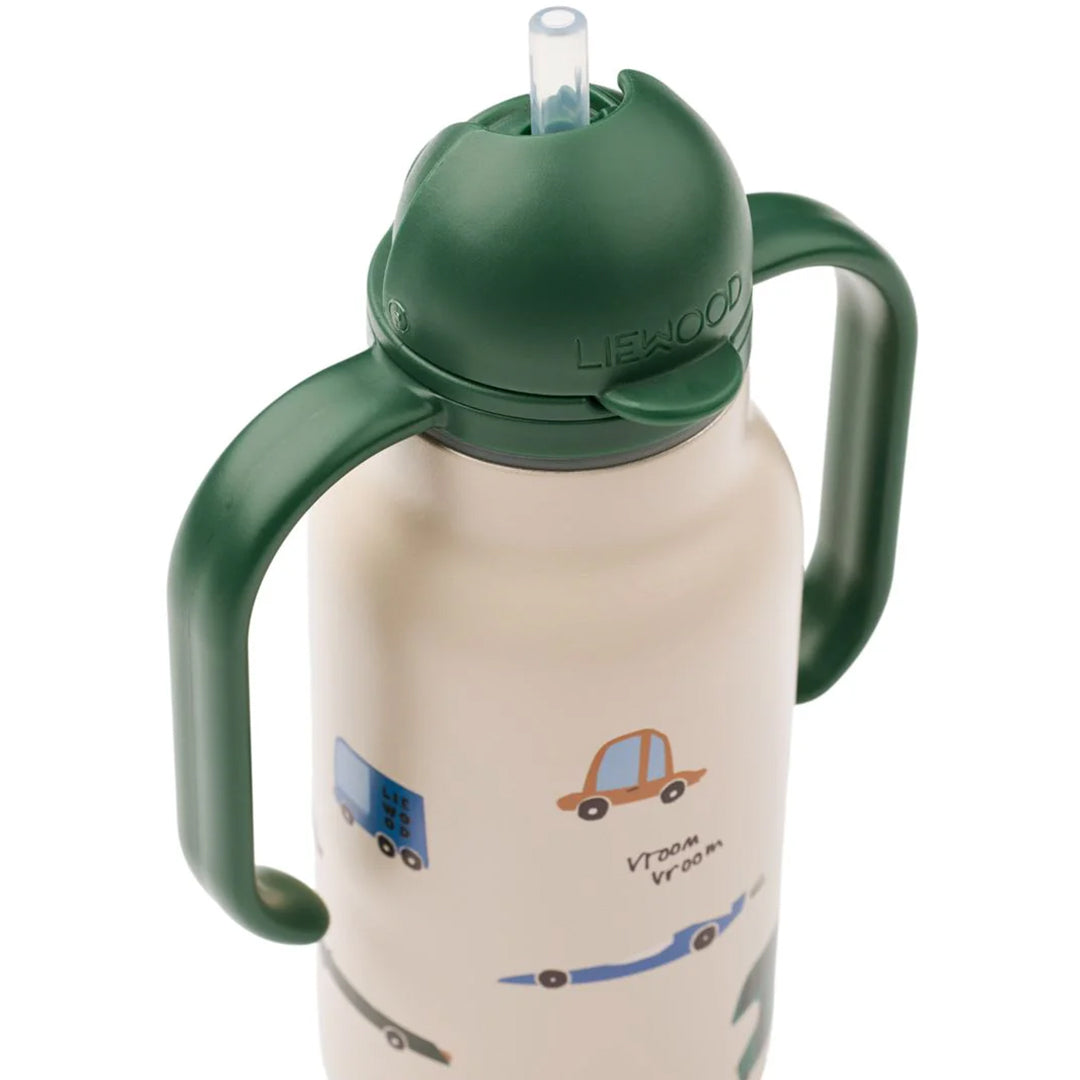 liewood rvs thermosfles kimmie - cars - sandy - 250 ml | LW19618\2780 | 2