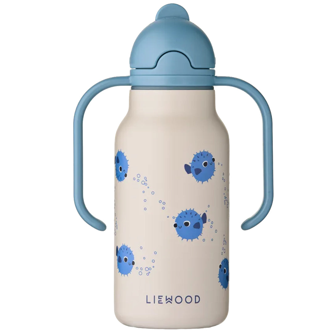 liewood rvs thermosfles kimmie - pufferfish - sandy - 250 ml | LW19618-2616 | 1
