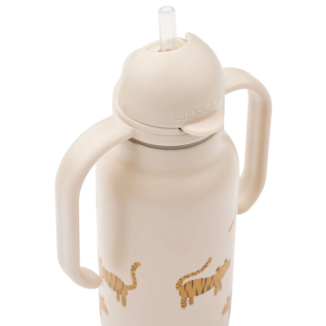 liewood rvs thermosfles kimmie - tiger - sandy - 250 ml | LW19618\2795 | 2