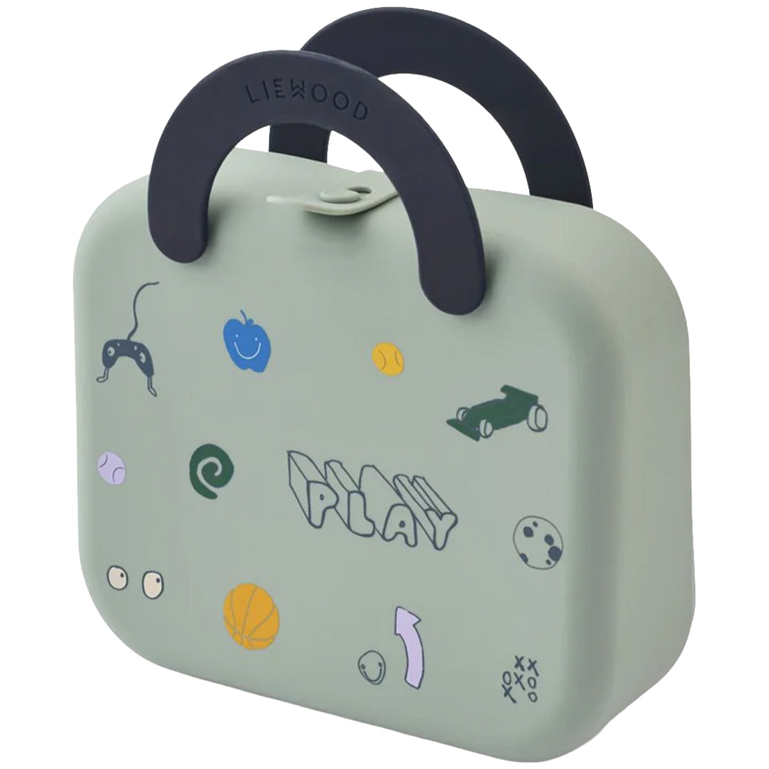 liewood siliconen snackdoos elara - play - dusty peppermint | LW20944-2789 | 