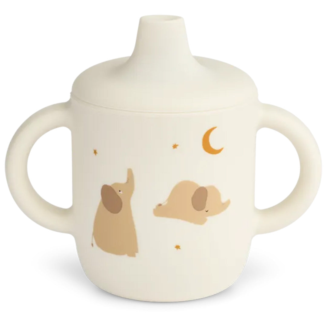 liewood siliconen tuitbeker neil elephant creme de la creme | LW13060-2506 | 0