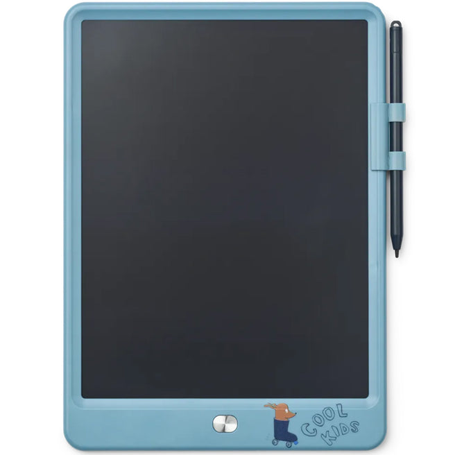 liewood tekentablet zora - tiger - beach blue - 18,5x24 cm | LW18613-2642 | 1