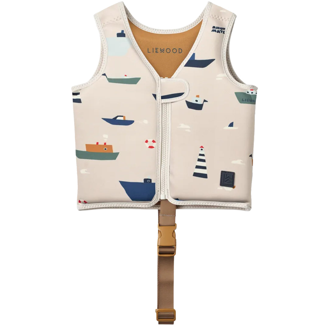 liewood zwemvest dove - sailing - sandy - 19-30 kg | LW19588-2618-5-6 | 1