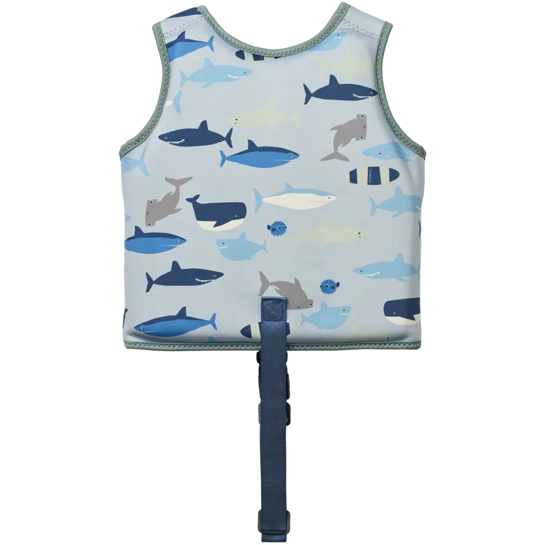 liewood zwemvest dove - shark - dove blue - 11-15 kg | LW19588-2619-1-2 | 4
