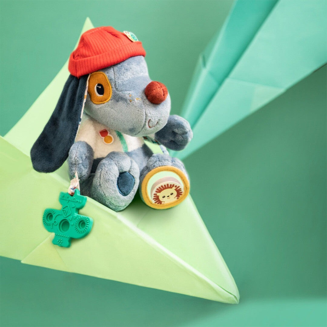 lilliputiens activiteitenknuffel hond - jules - 19 cm | 83554 | 1