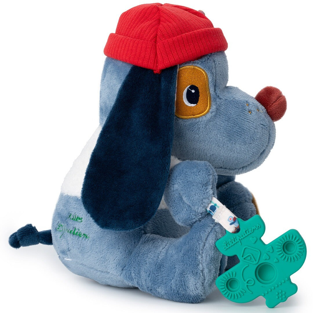 lilliputiens activiteitenknuffel hond - jules - 19 cm | 83554 | 5
