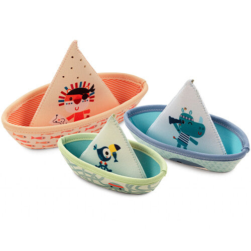 lilliputiens badspeelgoed bootjes jungle - 3st | 22.83288 | 0