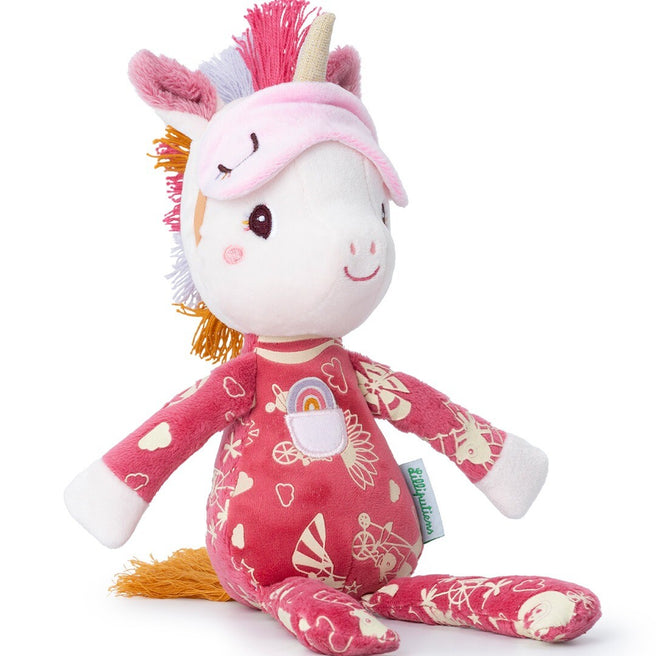 lilliputiens knuffel slaapvriendje glow in the dark - lena - 32 cm | 83576 | 0