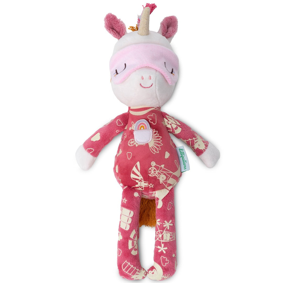 lilliputiens knuffel slaapvriendje glow in the dark - lena - 32 cm | 83576 | 2
