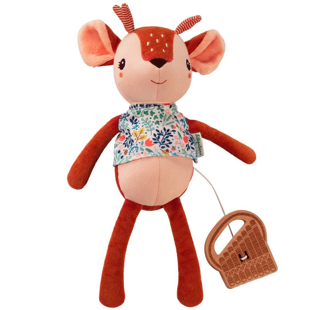 lilliputiens knuffelhert met muziek - stella - 32 cm | 22.83391 | 1