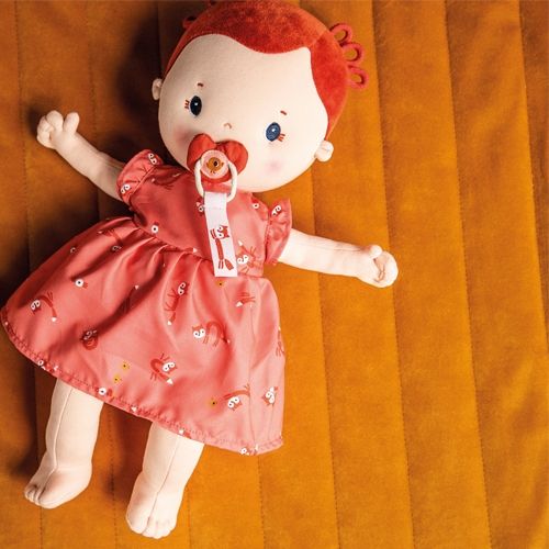 lilliputiens lappenpop rose - 36 cm | 22.83240 | 1