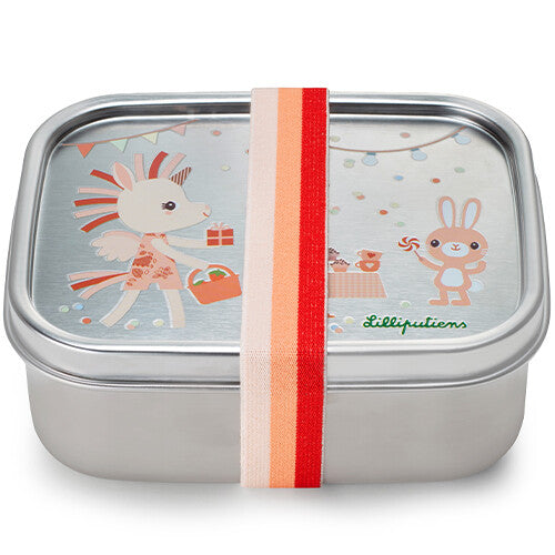 lilliputiens rvs broodtrommel happy lena | 22.84468 | 0