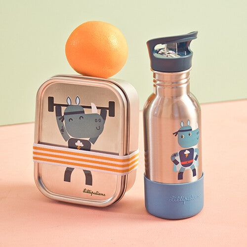 lilliputiens rvs broodtrommel super marius | 22.84469 | 5