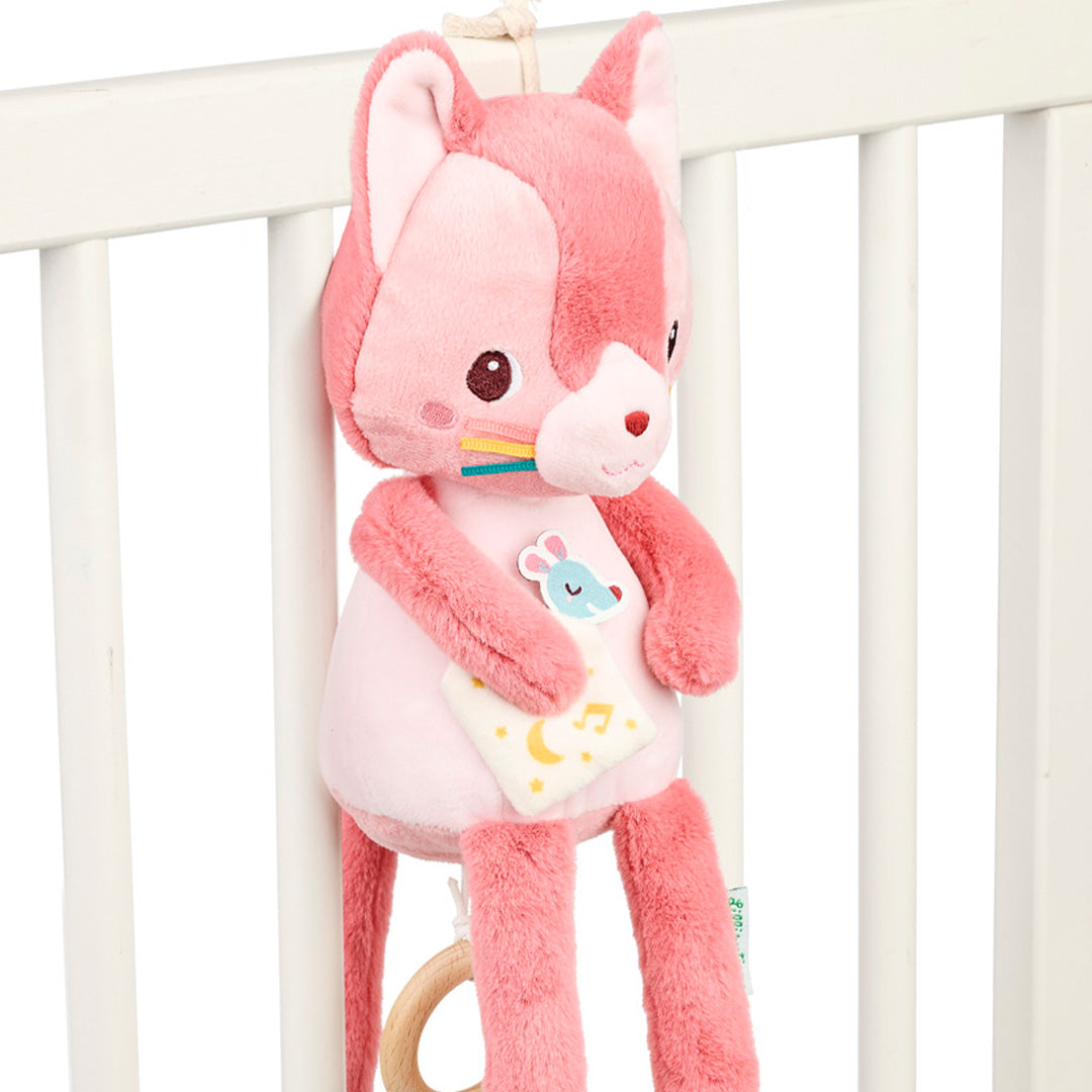 lilliputiens knuffel met muziek en glow in the dark - jeanne de kat - 24 cm | 2283619 | 3