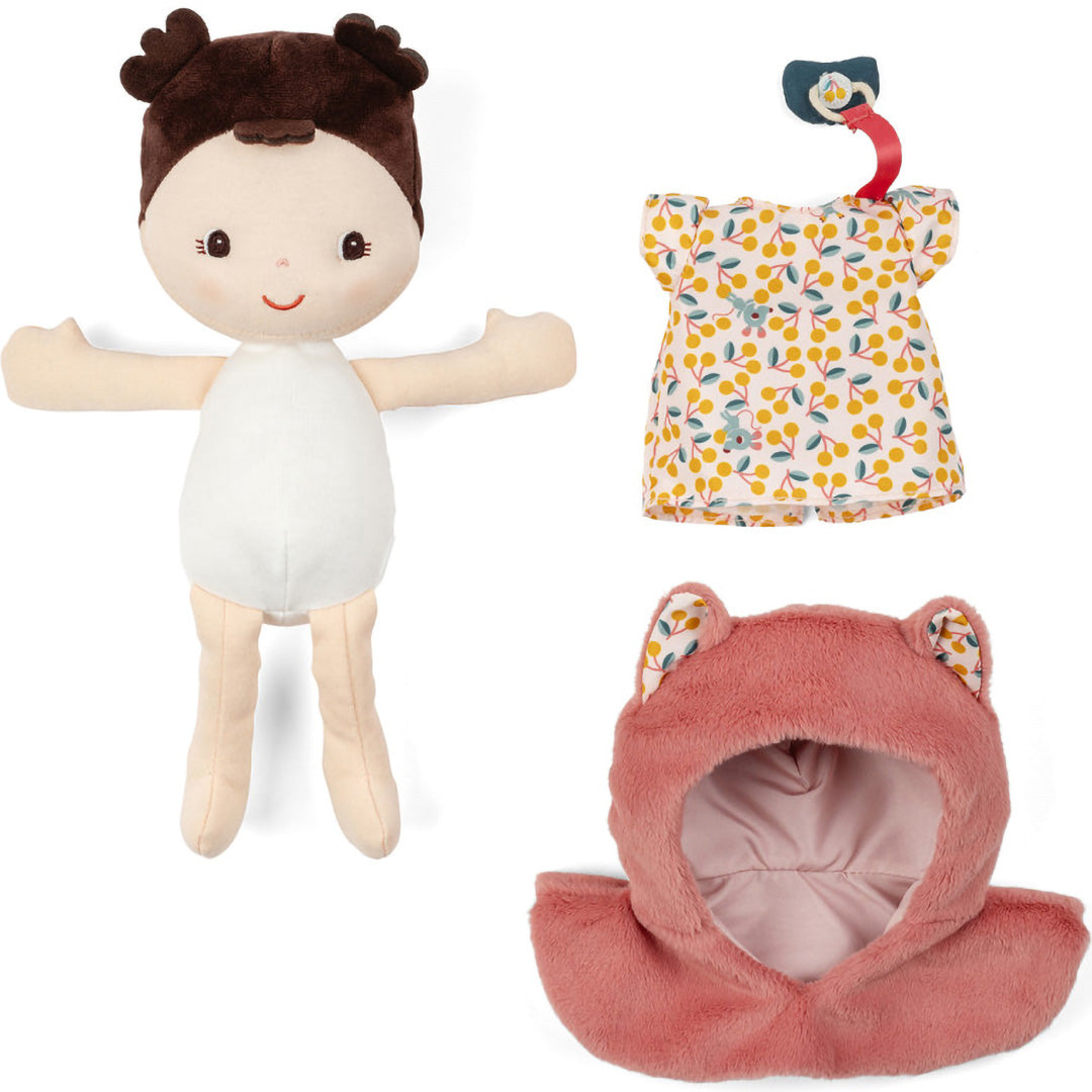lilliputiens lappen pop met draagzak - jeanne | 22.83634 | 5
