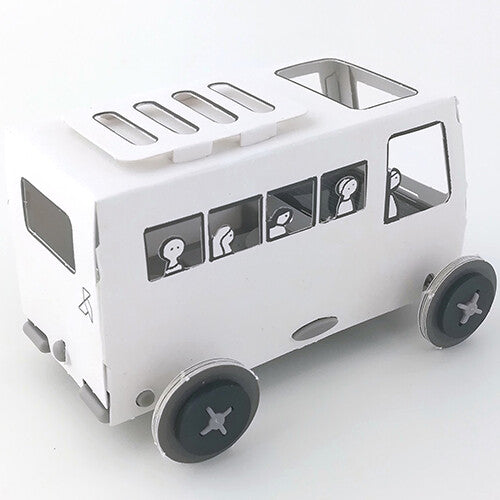 litogami bouwpakketje bus met zonnepaneel | 20012BUSW | 2