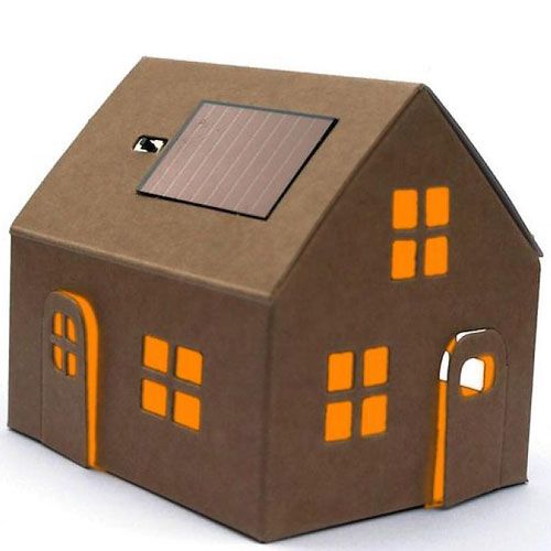 litogami bouwpakketje huisje met zonnepaneel   | 2001 | 0