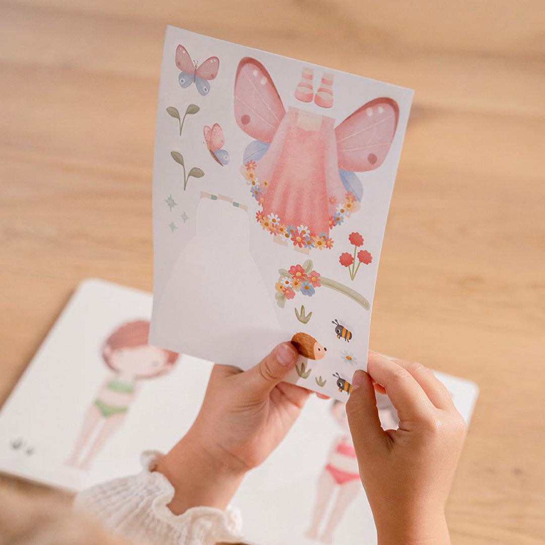 little dutch aankleed- en stickerboek rosa and friends | 125414 | 3